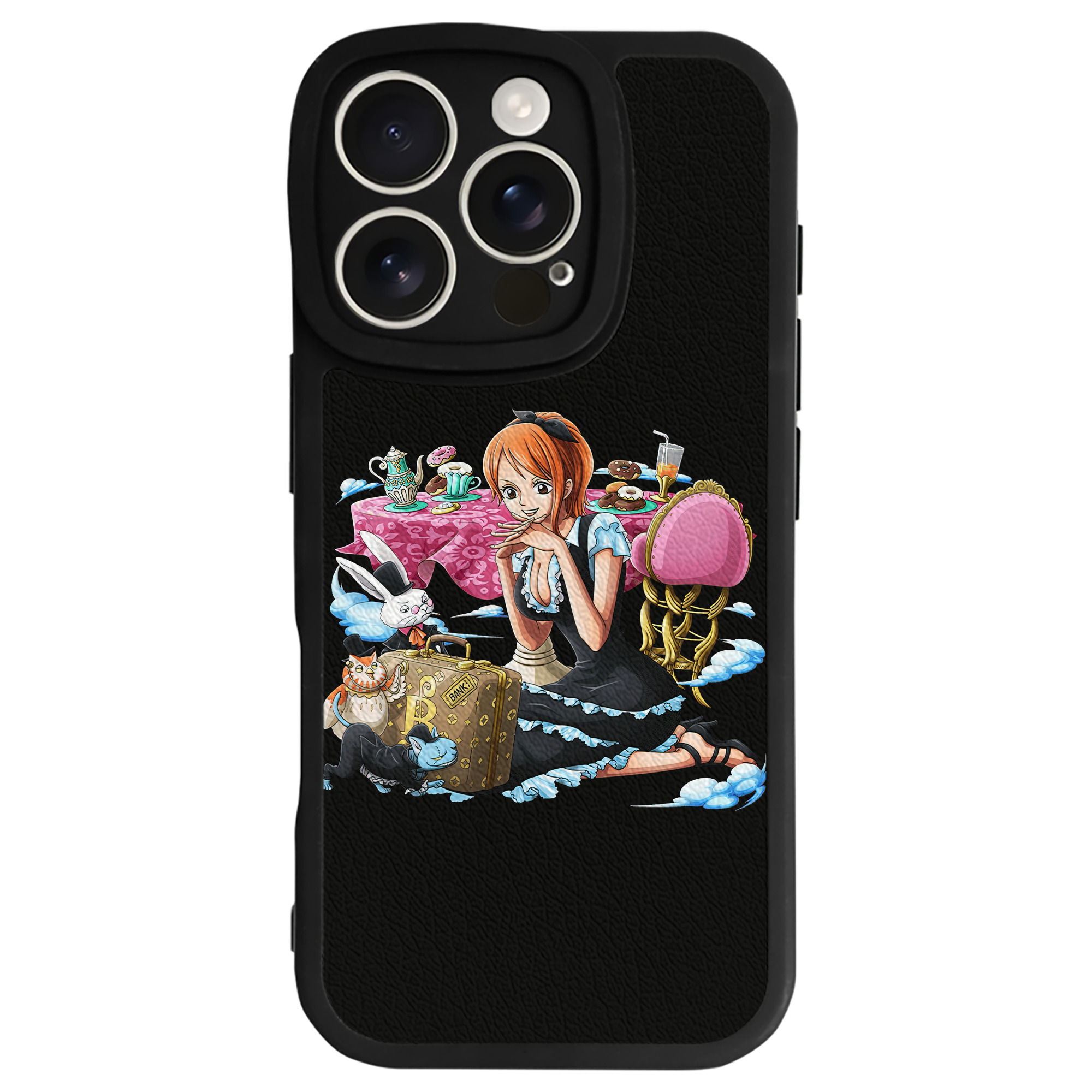 （画像用） ワンピース ナミ ONE PIECE Nami 【iPhone 16シリーズ対応】シリコンスマホケース（レザー調） 材質：シリコン